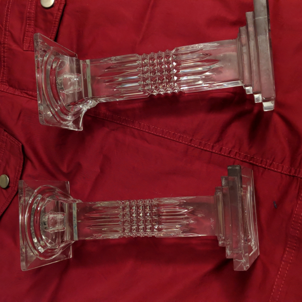 Heavy Candle Holders Shannon Crystal
